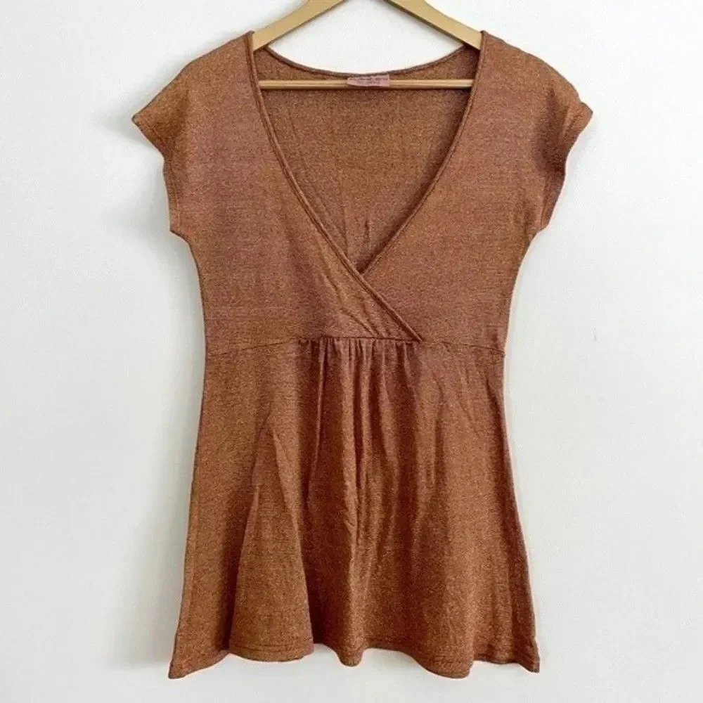 Michael Stars Faux Wrap Top